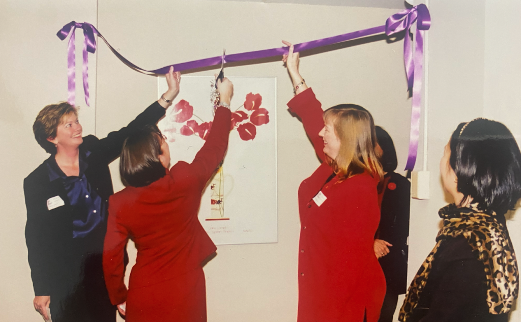 Astrid Levelt (far left) opening the first permanent Dress for Success Vancouver location at 675 West Hastings Street.
